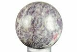 Vibrant Purple Lepidolite Sphere - Madagascar #258149-1